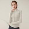 Fitness Thin Zipper Sports Jacket Long-sleeved Quick Dry Clothes Tight Running Yoga Clothing Fall and Winter Tops