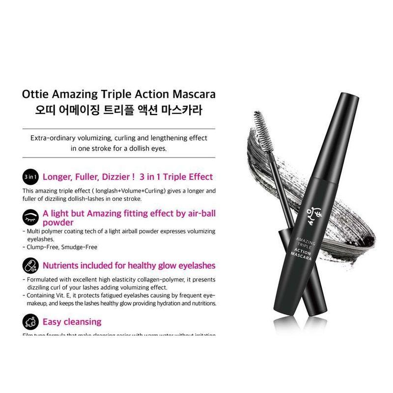 Ottie - Amazing Triple Action Mascara (Black)