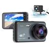 4-Inch HD Dual-Lens Touchscreen WiFi Car Dashcam