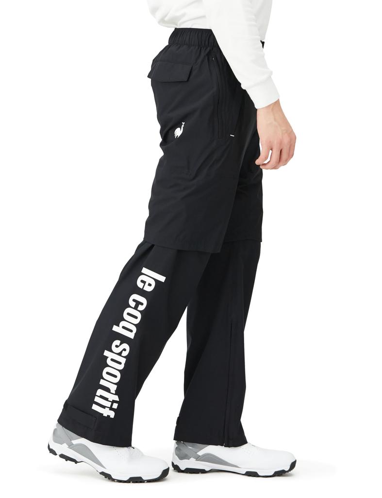 Le Coq Sportif Гольф Stretch Forcer Дождевик Топ и Съемное Хранилище Вода BK00 Размер LL Комплект, Низ, Рукава, Вентиляция, Чехол, Водостойкий,
