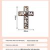 Wooden Cross Pendant: Creative Carved Prayer Ornament