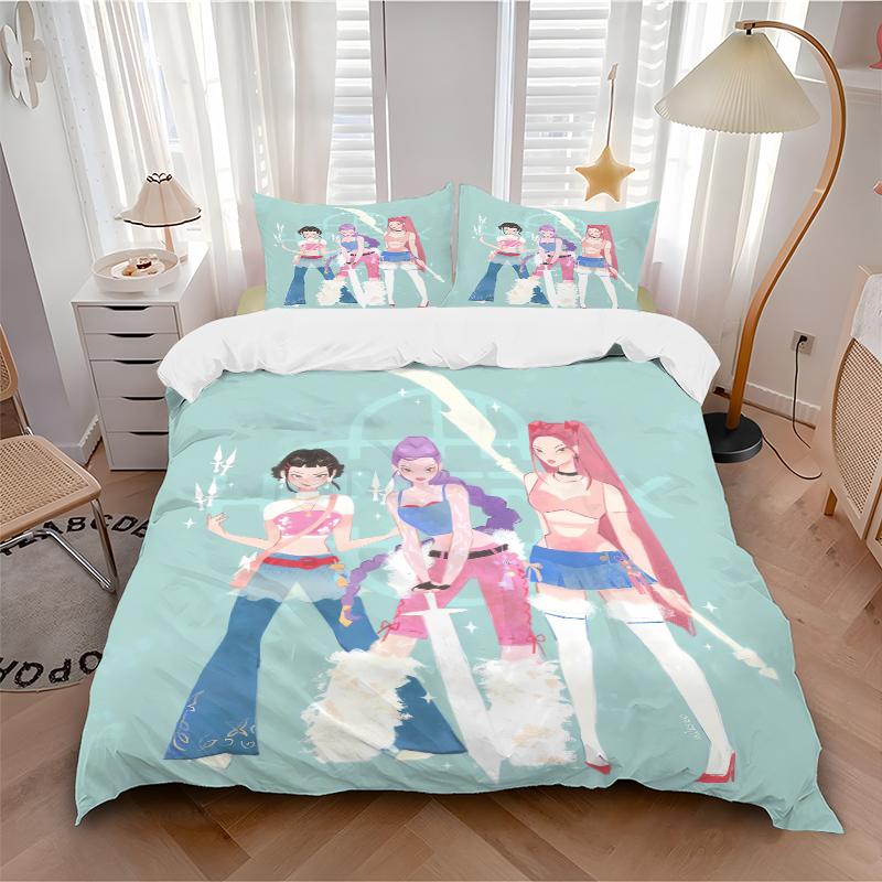 3Pcs Fantasy Warrior Trio Bedding Set Soft Fabric Duvet Cover Pillowcases Home Christmas Xmas Halloween Gift 1 Duvet Cover 2 Pillowcase L127