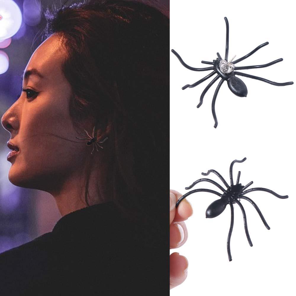 Hiphop Stud Earrings Punk Spider Ear Stud Earrings Piercing Spider Earrings  Women