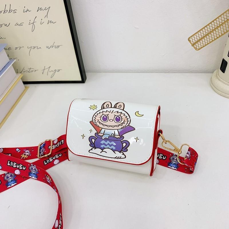 Детская сумка через плечо с широким плечевым ремнем и принтом