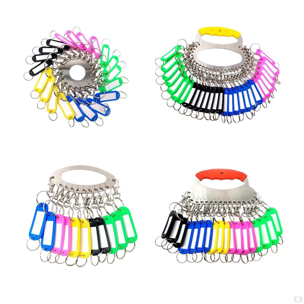 Compact Key Holder with Handle And Label Tags for Easy Organization