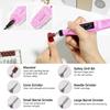 Nail Art Tool Kit Complete Set with Nail Lamp Glitter Diamond Decorations Nail Brush Buffer Drill File Manicure Tool for Beginners
