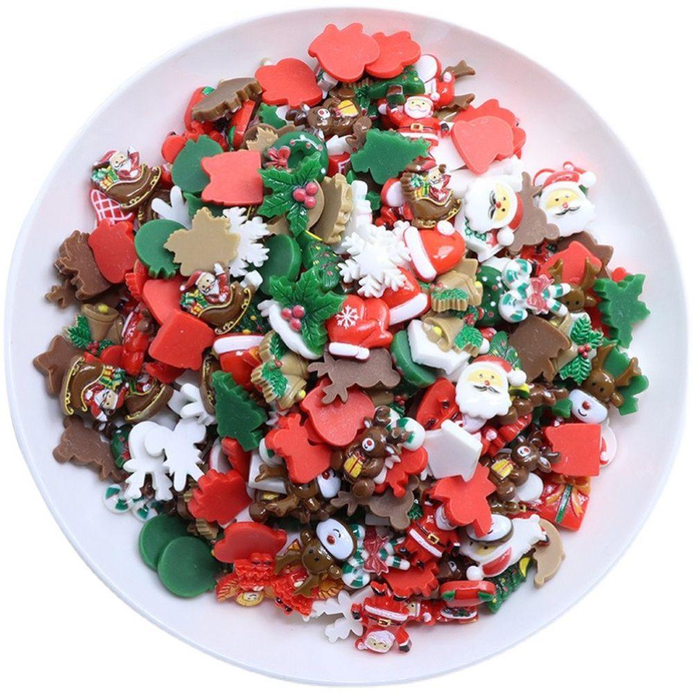 Маникюрные аксессуары, товары для рукоделия, подвески из смолы, рождественские украшения для ногтей, 3D-украшения для ногтей