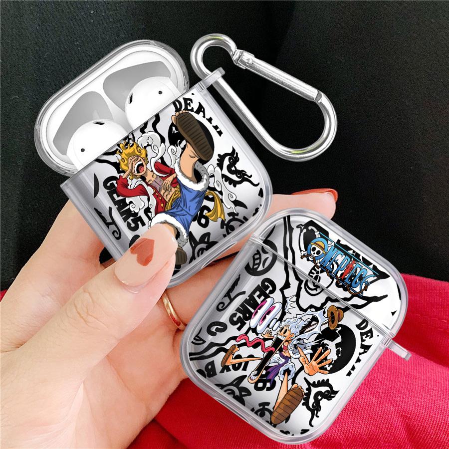 Case For Airpods 1 Pro2 Pro3 4 Pro 3 2 Clear Earphone Cases Cover O-One P-Pieces L-Luffy