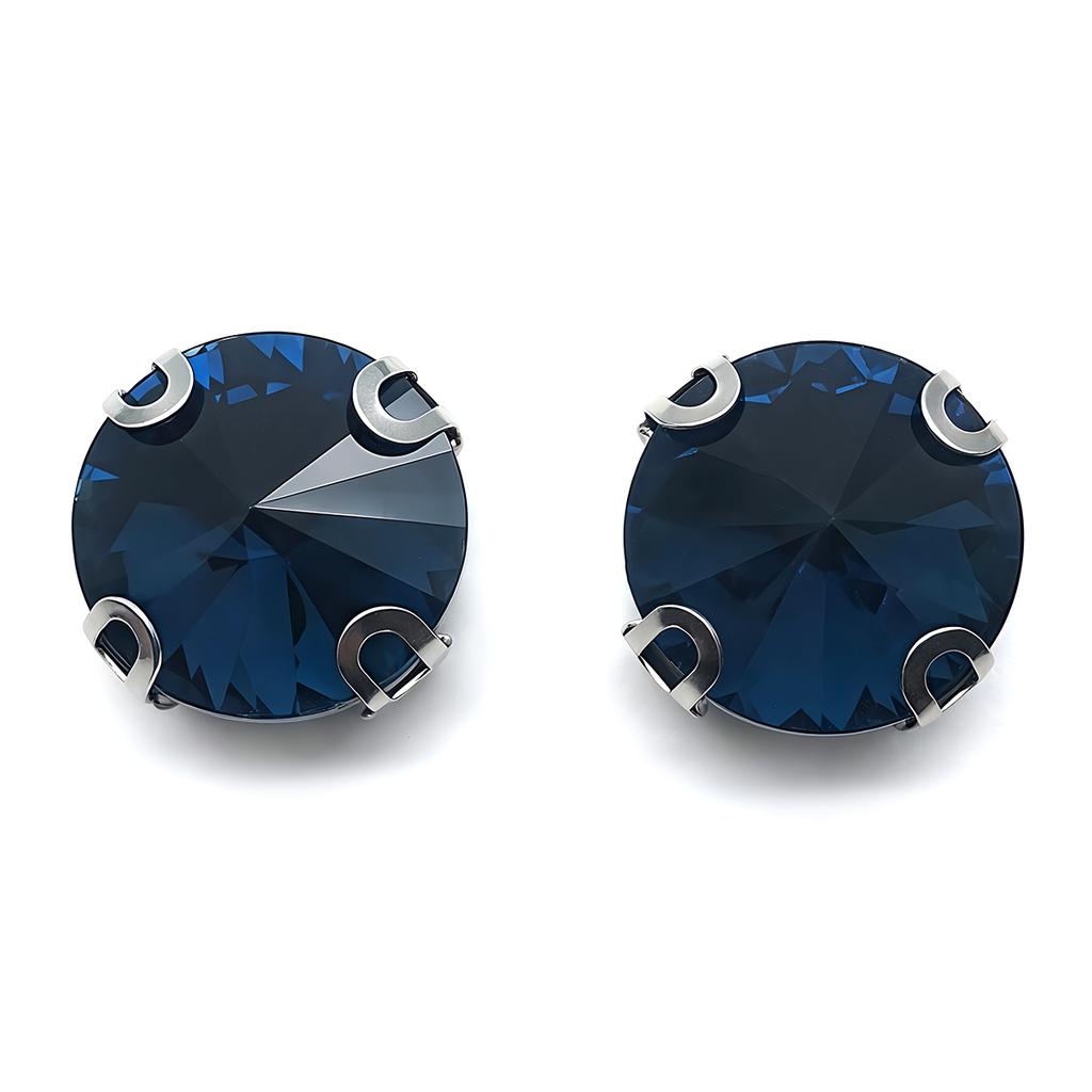 Crystal Glass Rhinestones with Claw Marquise Round Shape Sew On Stone Strass Diamond Metal Base for Clothes Bag Garment Ornament
