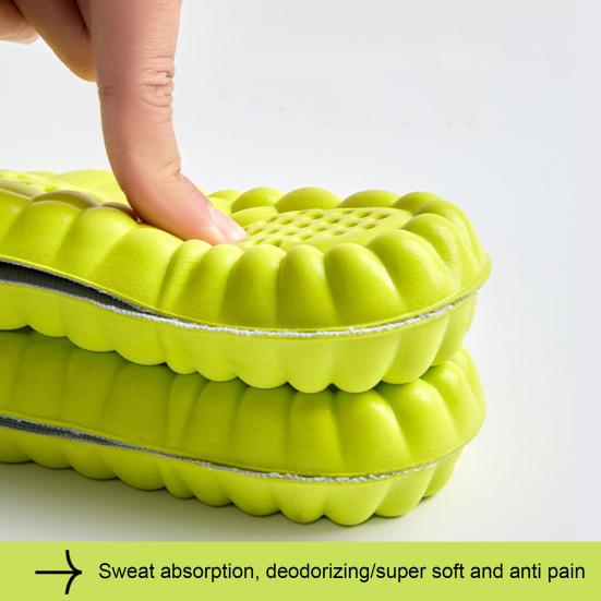 Yousheng Breathable Insoles Shock Absorption Fast Drying Shoe Inserts Running Sports Insoles Moisture Absorbing Running Orthopedic Care Insoles