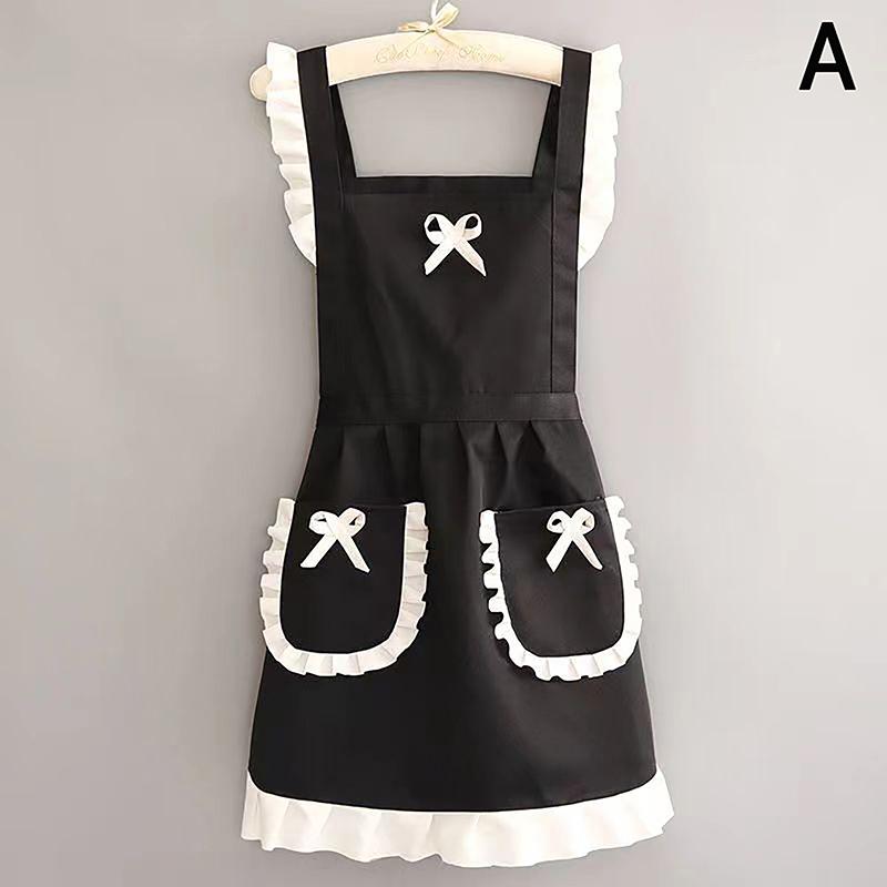 Cute Maid Outfit, Oil And Stain Resistant Apron With Waistband, Kitchen And Restaurant Work Clothes