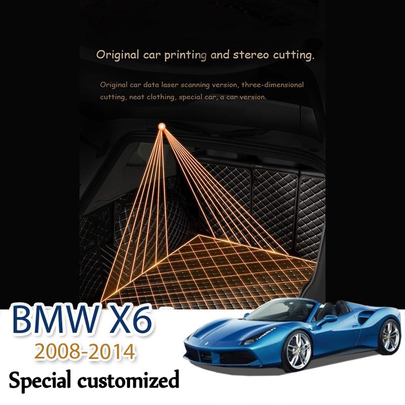 Кожаный коврик в багажник для BMW X6 2008-2014 E71, аксессуары, накладка для груза, интерьер багажника