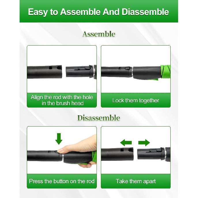 SEAAES 35.5 Inch Snow Brush For Car, Extendable Windshield Ice Scraper With Foam Grip, Snow Scraper Brush For SUV Truck Auto Jeep RV Vehicle Window