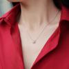 Bague Ringen Серебряный комплект S925 с подвеской из муассанита 1 карат на тему подсолнуха, модное ожерелье Алиса