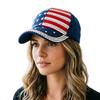 Унисекс Бейсболка Флаг США Алмазные заклепки Регулируемая Snapback Модная Кепка Gorras