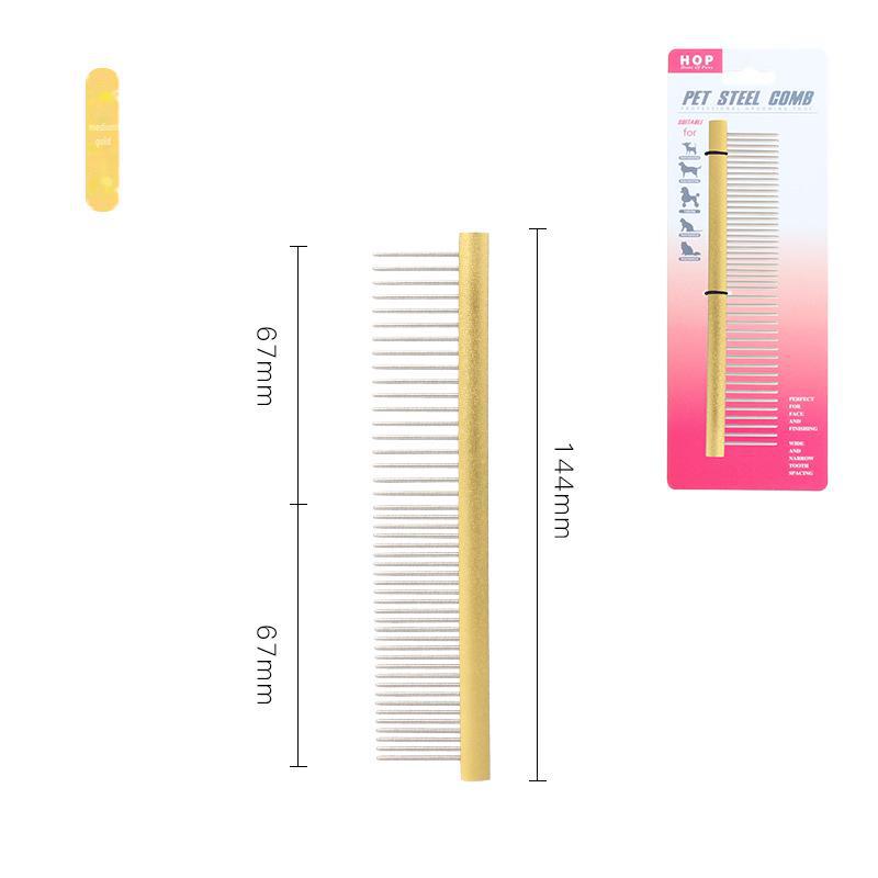 Расческа из стали для удаления колтунов и блох у домашних животных - расческа с густыми зубьями для собак и кошек