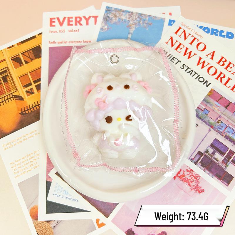 Серия KT Сквиши Силиконовый Животный Крем Слайм Игрушка с Бесшовным Краем