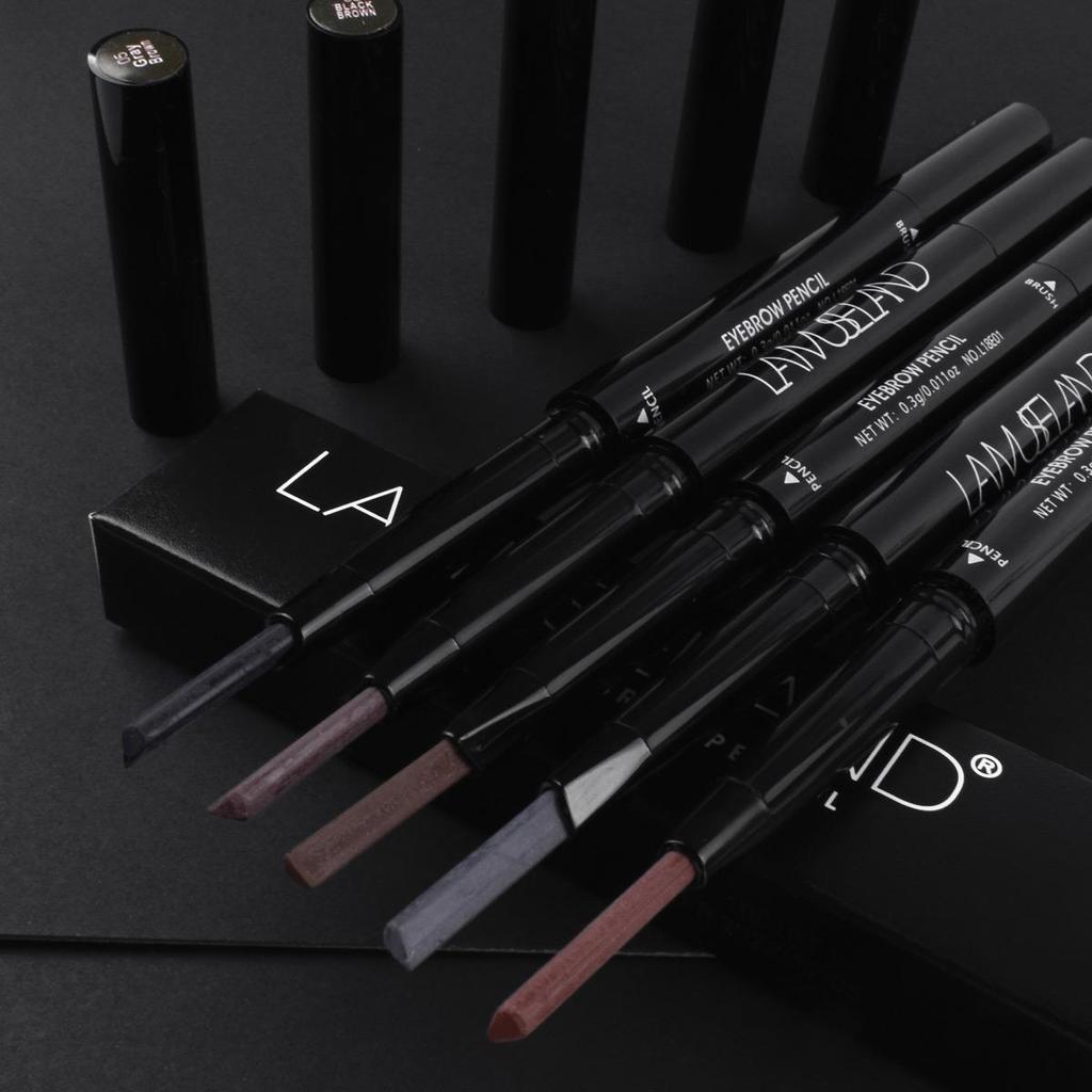 LAMUSELAND 5 цветов долговечный водонепроницаемый двуглавый карандаш для бровей