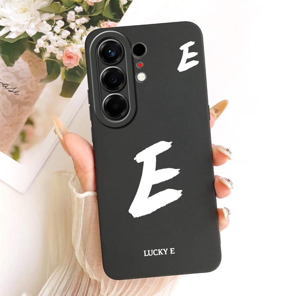 For Tecno Camon 50 Pro 4G CN5c Lucky Initial Letter Phone Case For Tecno Camon 50Pro 4G Soft Silicone Cases Bumpers