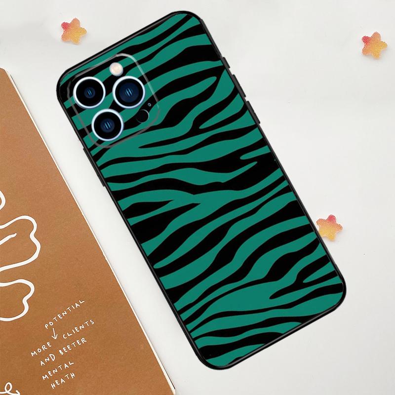 Чехол для телефона с принтом зебры для iPhone 15 16 14 13 12 11 Pro Max Mini Plus XS X XR Задняя крышка