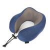 U-образная подушка для шеи Катионная ткань Защита шеи Подушка из пены с памятью для путешествий, автомобиля, дома Синяя Одинарная для шеи