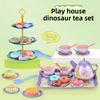 Dinosaur Childrens Play House Toys Pretend Play Afternoon Tea Plastic Unicorn Cup Dessert Cake Toy Collection