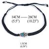 Handmade Red Black String Evil Eye Hamsa Hand Charm Bracelets for Protection and Luck Kabbalah Adjustable Hand-Woven Cord Thread Friendship Bracelet