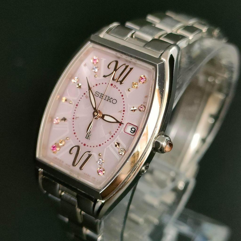 [USED] SEIKO LK Lucia Pink Gold Solar Women's Watch