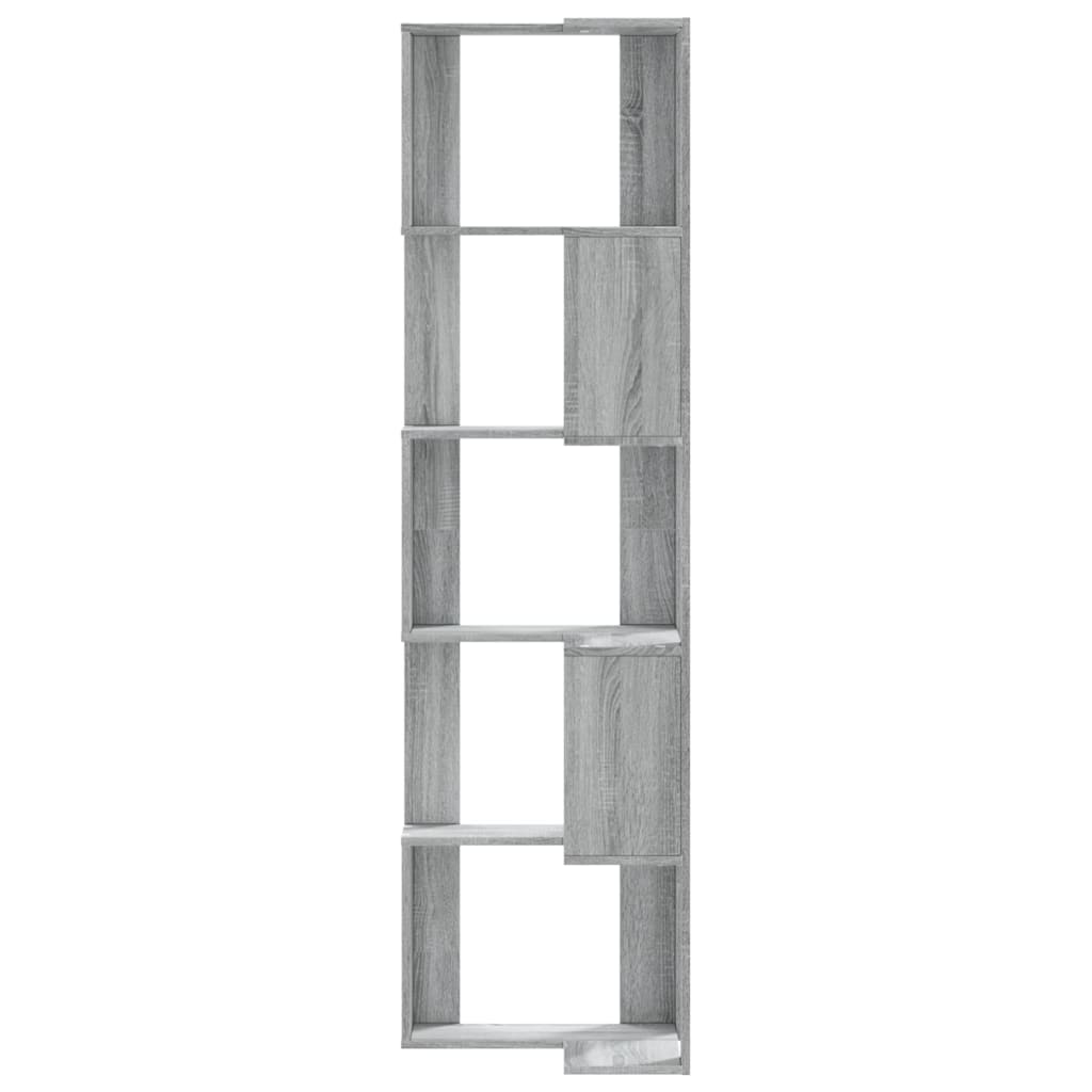 Bookshelf 5 Shelves Grey Sonoma 50x50x179 cm Particleboard