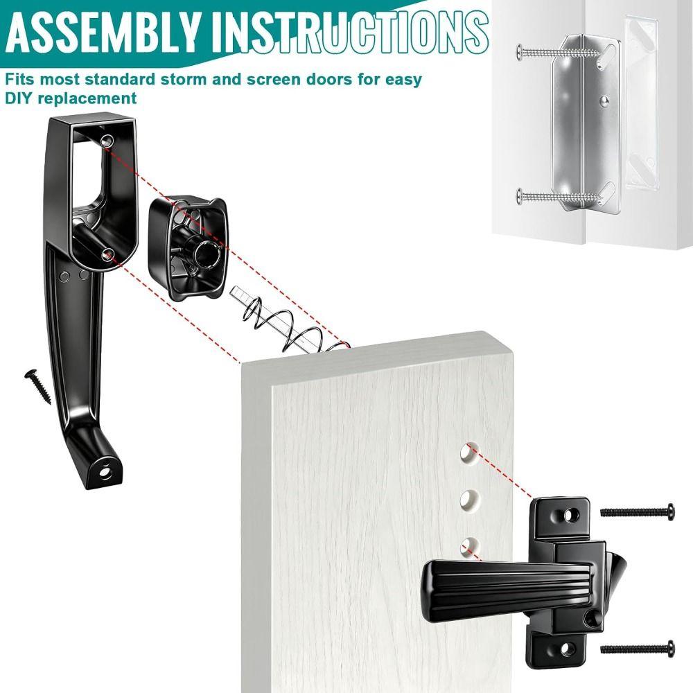 Weatherproof Door Push Button Latch Non-locking Push Button Latch Handle Door Latch Garage