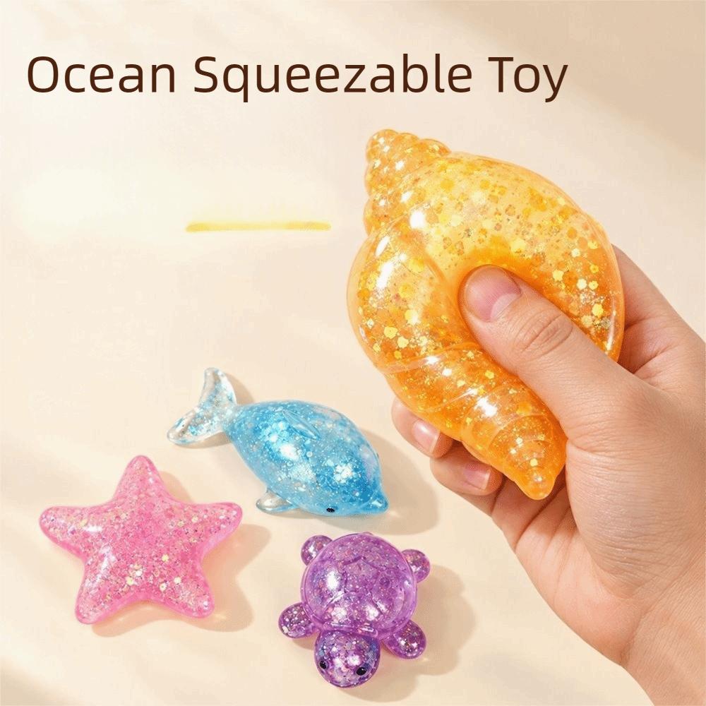 Super Soft Ocean Fidget Toy Squishy Ocean Blocks Whale Sensory Toy Kids Gifts
