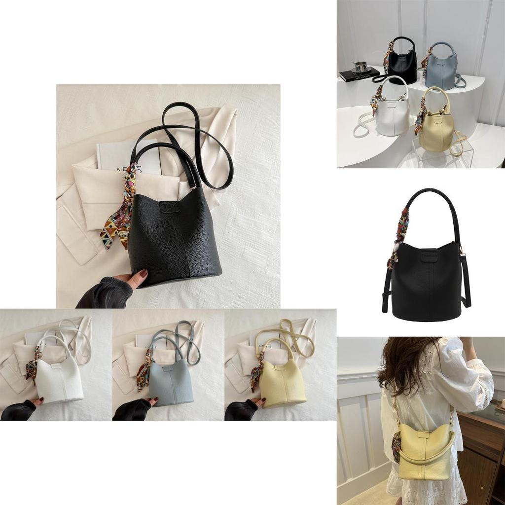 Шикарная сумка-ведро для женщин Элегантная Минималистичная Повседневная Для ежедневного использования В различных цветах