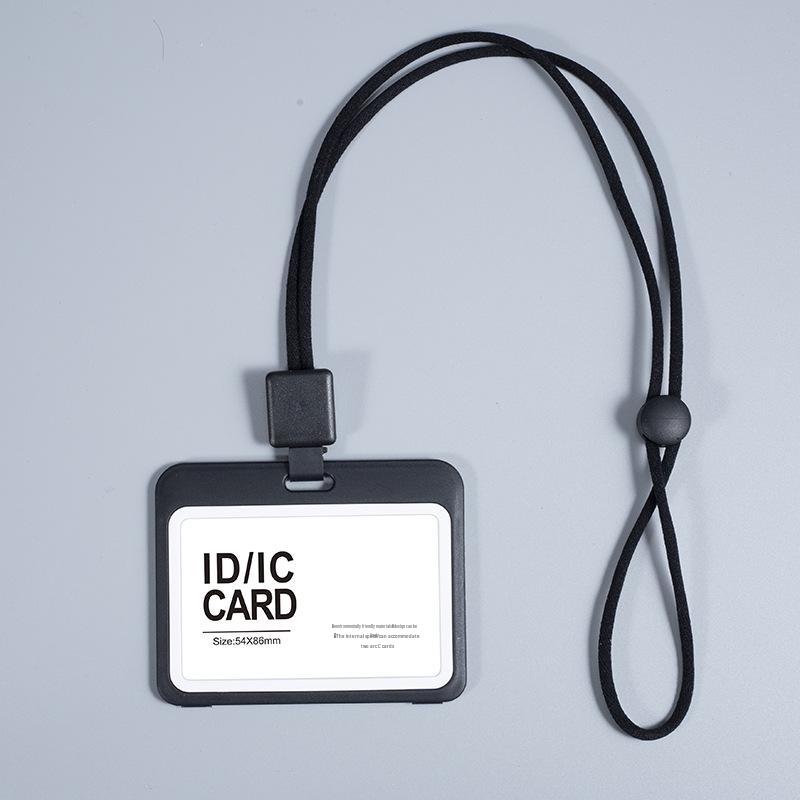 Прозрачный двусторонний выдвижной держатель для бейджа 'Осенний дождь'