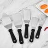 Black Anti-scald Handle Brownies Spatula Stainless Steel Steak Shovel  Desserts