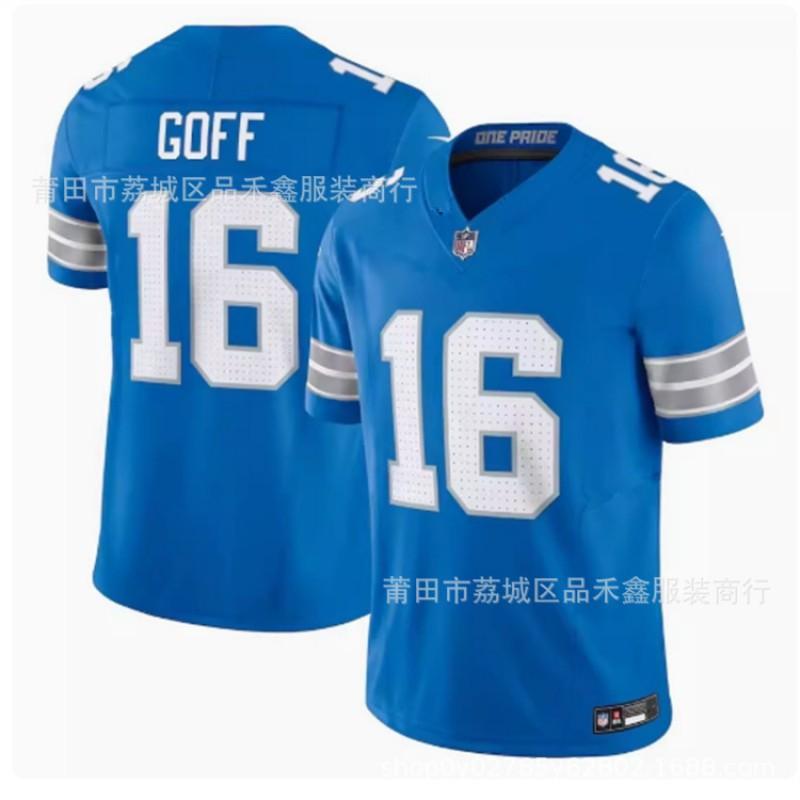 Detroit Lions NFL Football Jersey 14 St. Brown Mens Game Uniform Cotton Sports Fan Apparel