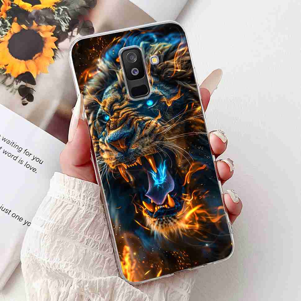Для Samsung Galaxy A6+ 2018 6.0" Чехол Модный Цветной Счастливые Цветы Мягкий Силиконовый Чехол Для Samsung A6+ A6 Plus SM-A605FN Чехлы