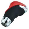 Abfer PU Shift Knob Shift Knob Replacement Universal Auto Parts Manual Car (Black and Red)