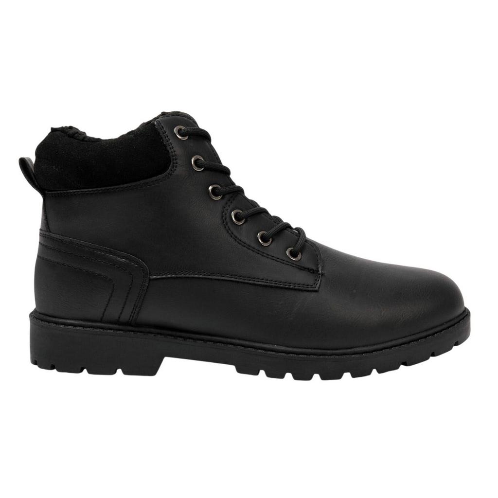 Nicholas Deakins Mens Faux Fur Lined Ankle Boots