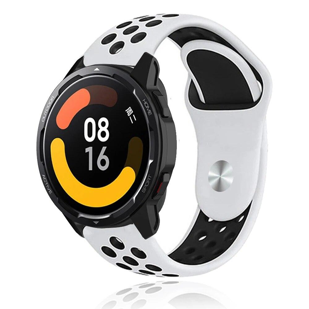 22mm Watchband For Xiaomi Watch S1 Active/Mi Watch Color Sport Silicone Bracelet Band For Xiaomi Mi Watch Color 2 Accessories