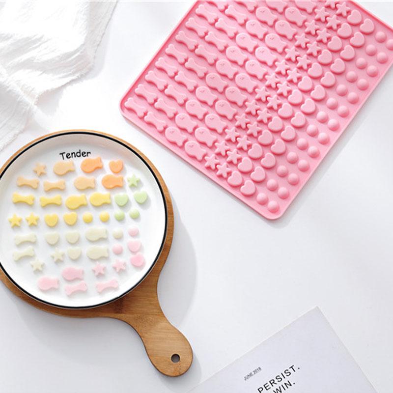 130 сетка мини рыбные кости звезда сердце конфеты силиконовый коврик форма для выпечки лакомства для домашних животных собачий корм противень форма для выпечки печенья бисквитный торт форма