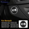 Для Renault Fluence Megane Clio Koleos Duster Captur Latitude Zoe Talisman Kadjar Жесткая крышка из углеволокна Запуск и остановка двигателя автомобиля