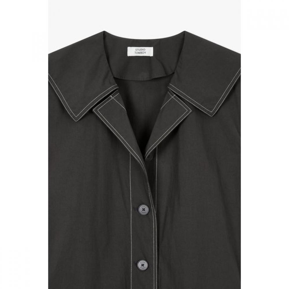 Studio Tomboy Cotton Dress Sailor Collar  9175241981 