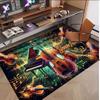 Music General Theme Soft Crystal Velvet Rug Custom Name & Text Print Non Slip Floor Rug for Bedroom Living Room