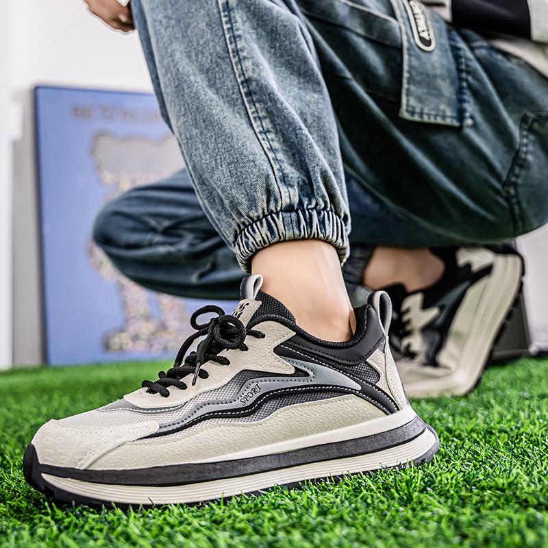 Мужские модные сетчатые кроссовки Осень 2025 - Универсальные, дышащие, без запаха, повседневные туфли.