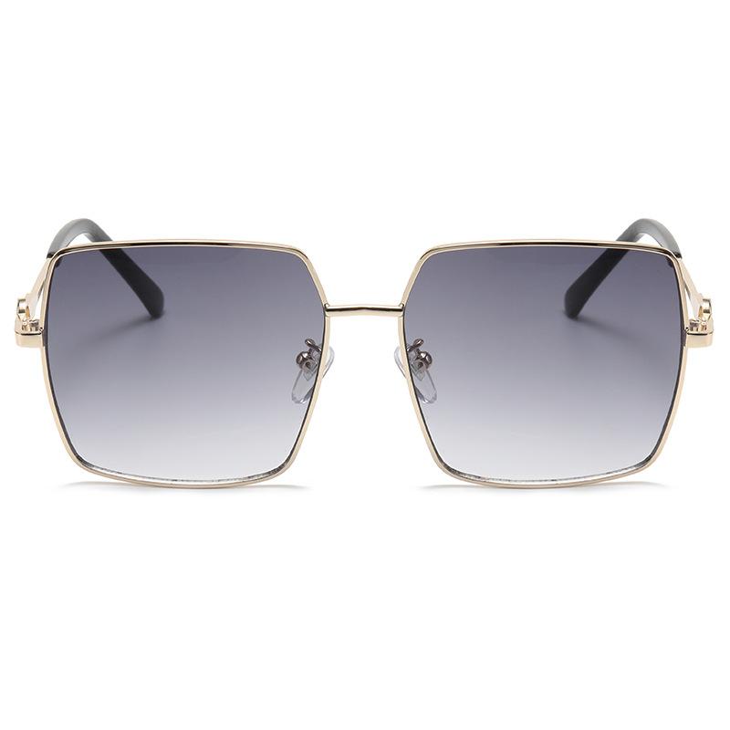 New sunglasses ins style European and American metal sunglasses square sunglasses men's and women's sunshade glasses S