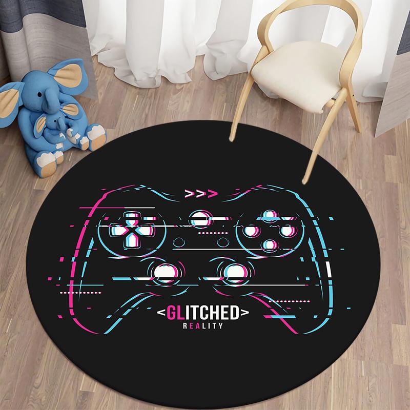 Геймпад, круглый ковер для гостиной, коврик для детей, ковер, напольный коврик, коврик для ванной, ковер для спальни, коврик для детской комнаты