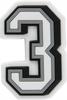 Crocs Jibbitz New |No Size| Jibbitz B&W Number 3