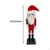 Christmas Nutcracker Figurine Sculpture Collectible Creative Decorative Decoration 25cm