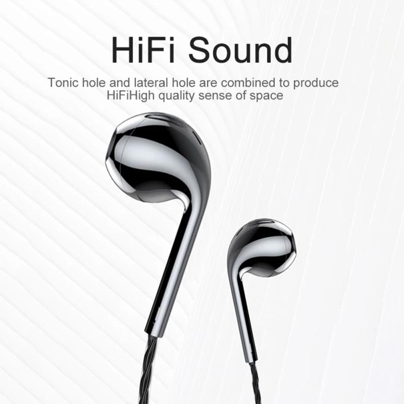 Проводные наушники Android Универсальные наушники-вкладыши Hi-Fi Sound 6d Наушники с тяжелыми басами