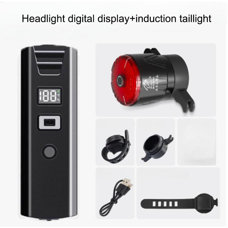 Умный датчик Велосипедный передний фонарь USB Перезаряжаемый Светодиодный велосипедный фонарь Головной фонарь для MTB велосипеда Велосипедный фонарь Велосипедная фара Велосипедные аксессуары